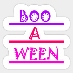 Boo A Ween Sticker